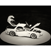 Thumbnail for PRE-ORDER PGM 1:64 Mazda RX-7 FD3S White Luxury w/Turntable