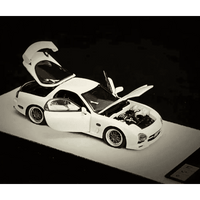 Thumbnail for PRE-ORDER PGM 1:64 Mazda RX-7 FD3S White Luxury w/Turntable