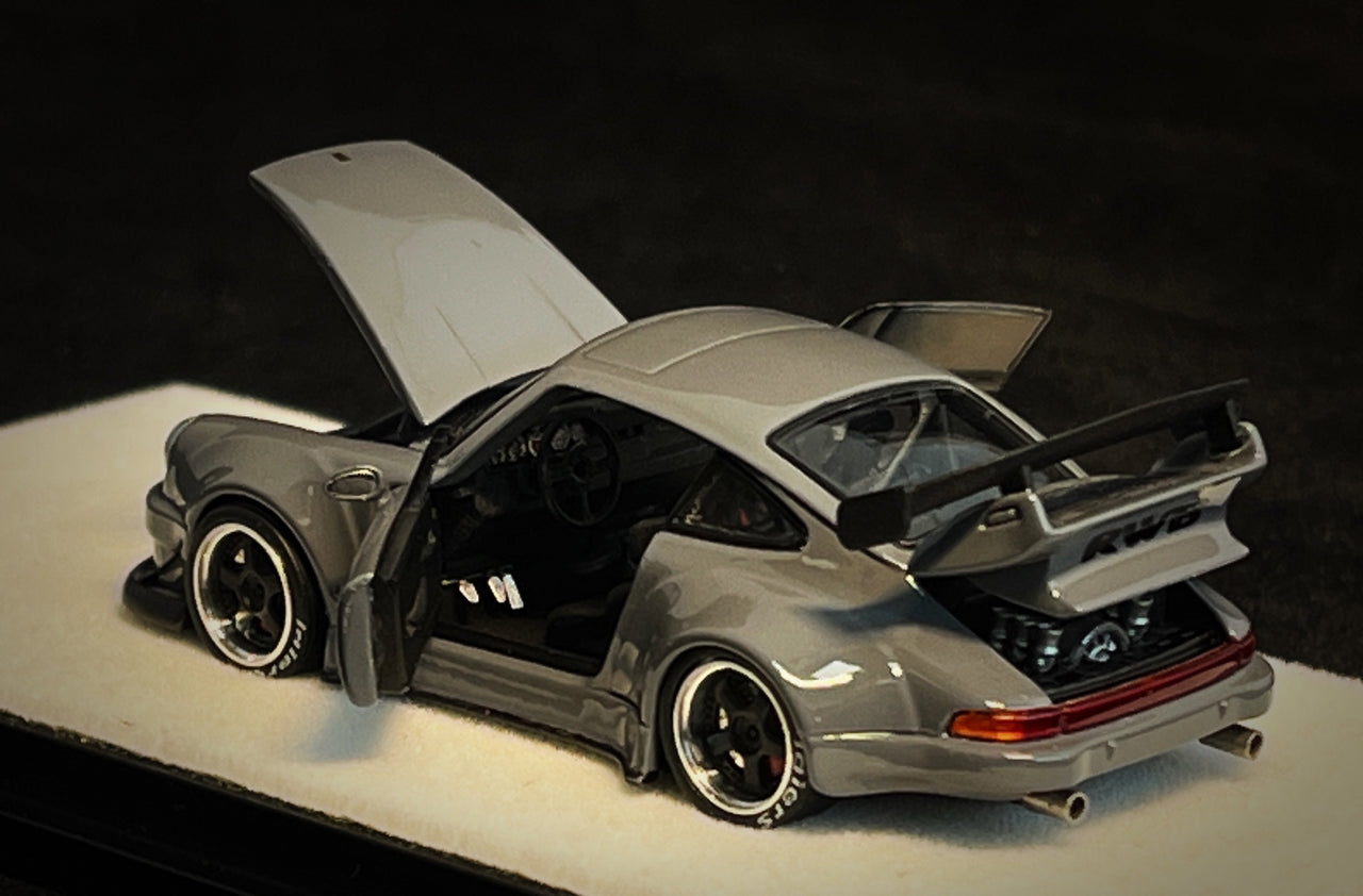 PRE-ORDER PGM 1:64 Porsche RWB930 Cement Grey