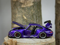 Thumbnail for PRE-ORDER PGM 1:64 Porsche RWB993, Purple