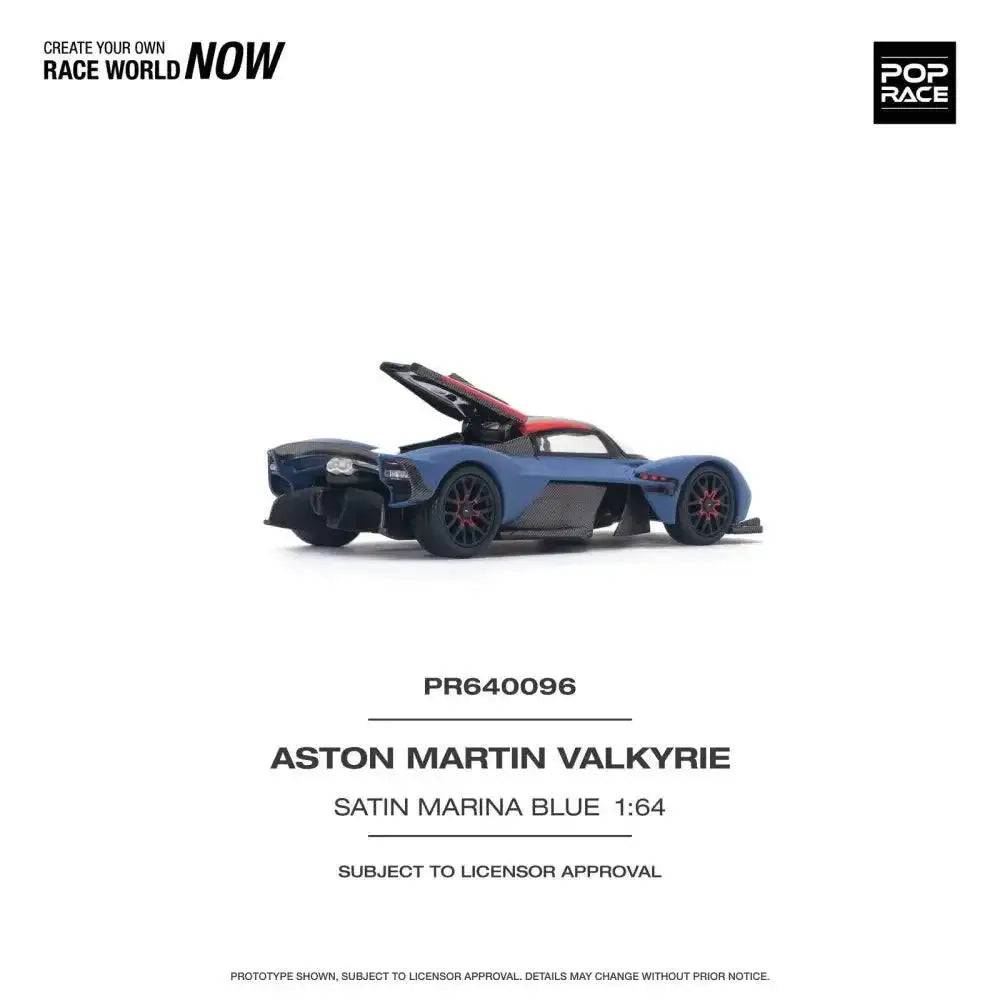 PRE-ORDER Pop Race 1:64 Aston Martin Valkyrie Marina Blue