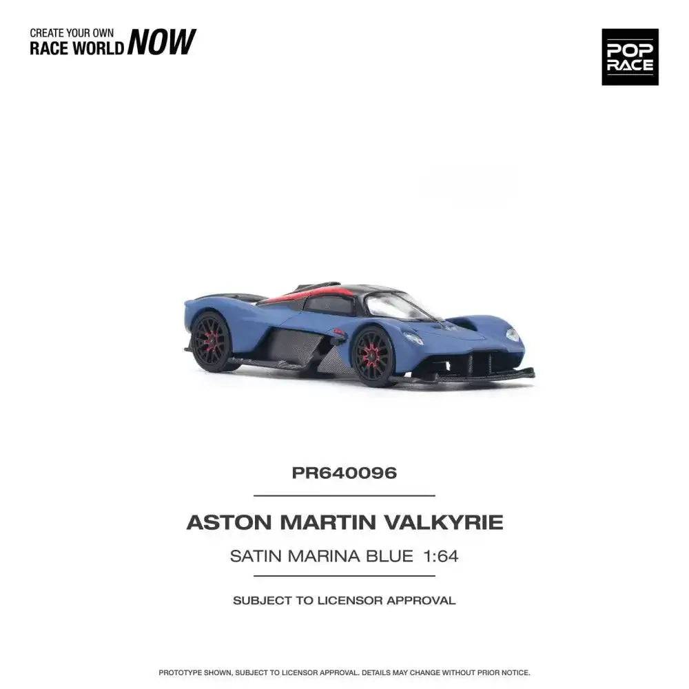 PRE-ORDER Pop Race 1:64 Aston Martin Valkyrie Marina Blue