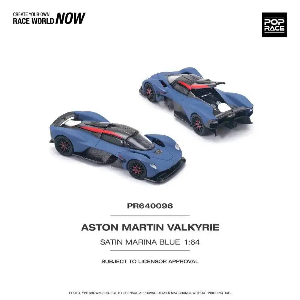 PRE-ORDER Pop Race 1:64 Aston Martin Valkyrie Marina Blue