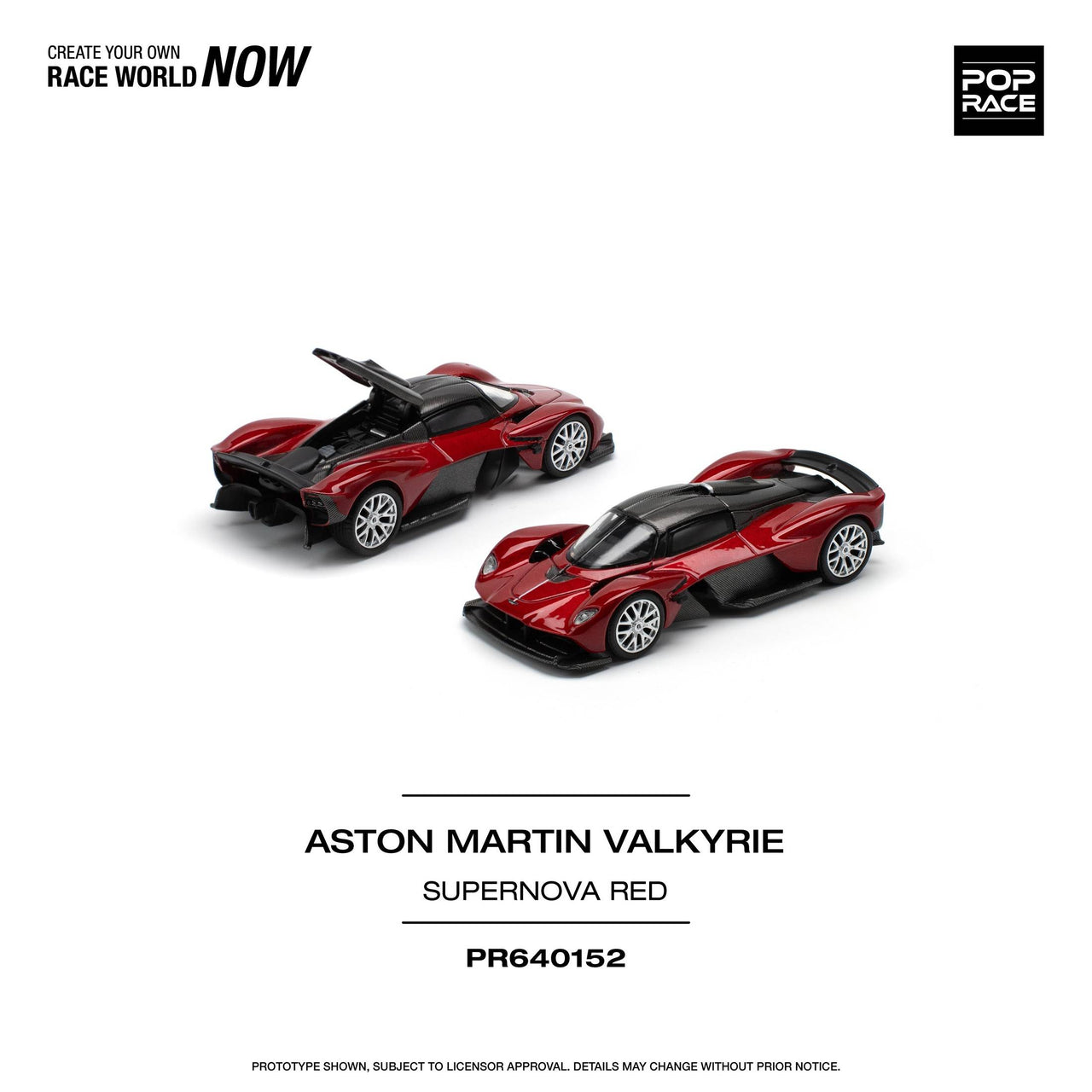 (PRE-ORDER) Pop Race 1:64 Aston Martin Valkyrie SUPERNOVA RED – Little ...
