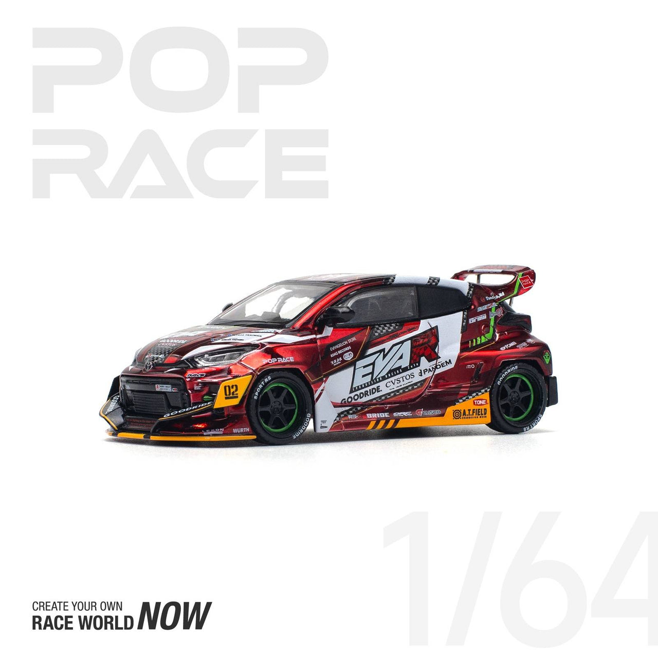 PRE-ORDER Pop Race 1:64 EVA RT Test Type-02 Goodride GR Yaris