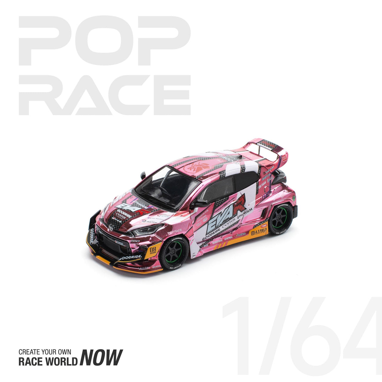 PRE-ORDER Pop Race 1:64 EVA RT Test Type-08 Goodride GR Yaris