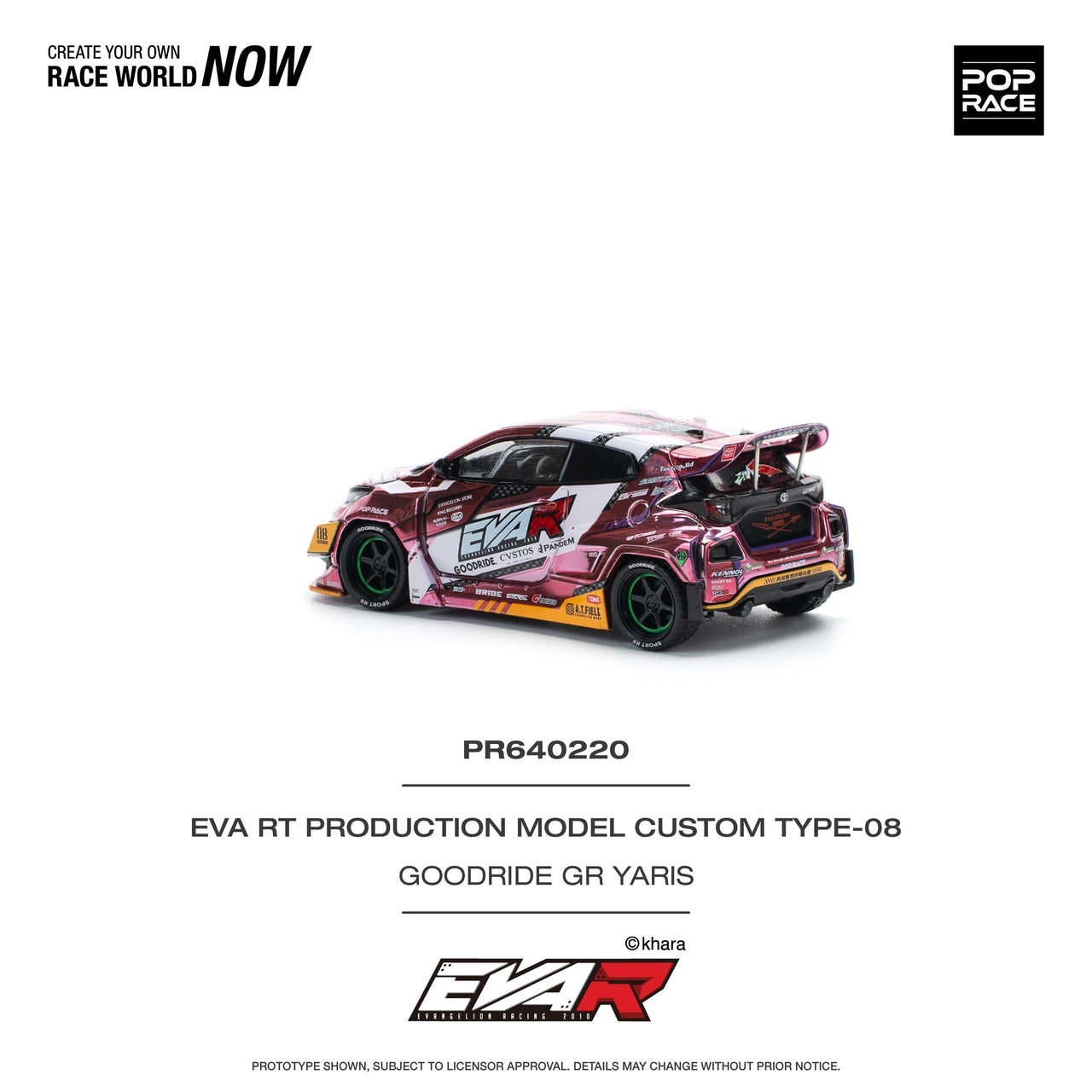 PRE-ORDER Pop Race 1:64 EVA RT Test Type-08 Goodride GR Yaris