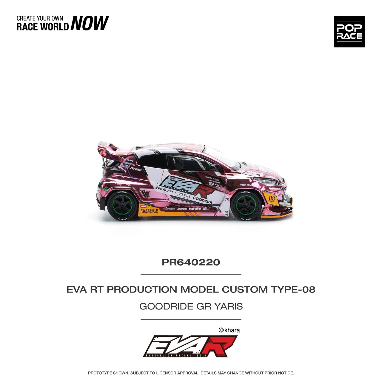 PRE-ORDER Pop Race 1:64 EVA RT Test Type-08 Goodride GR Yaris