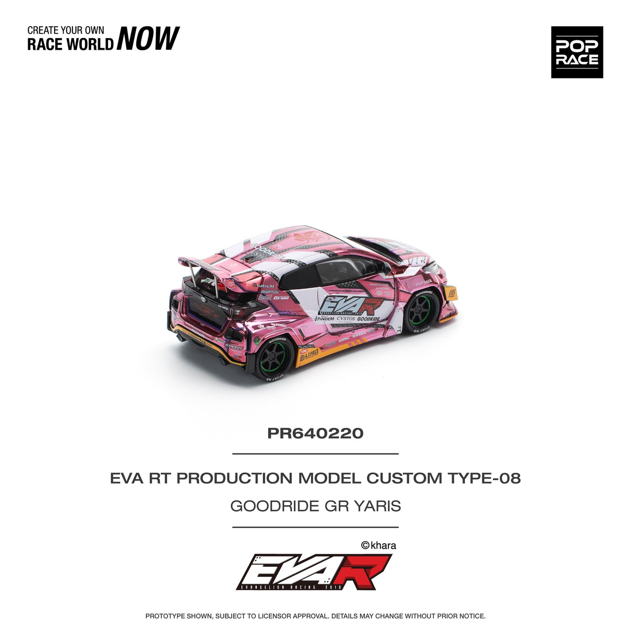 PRE-ORDER Pop Race 1:64 EVA RT Test Type-08 Goodride GR Yaris