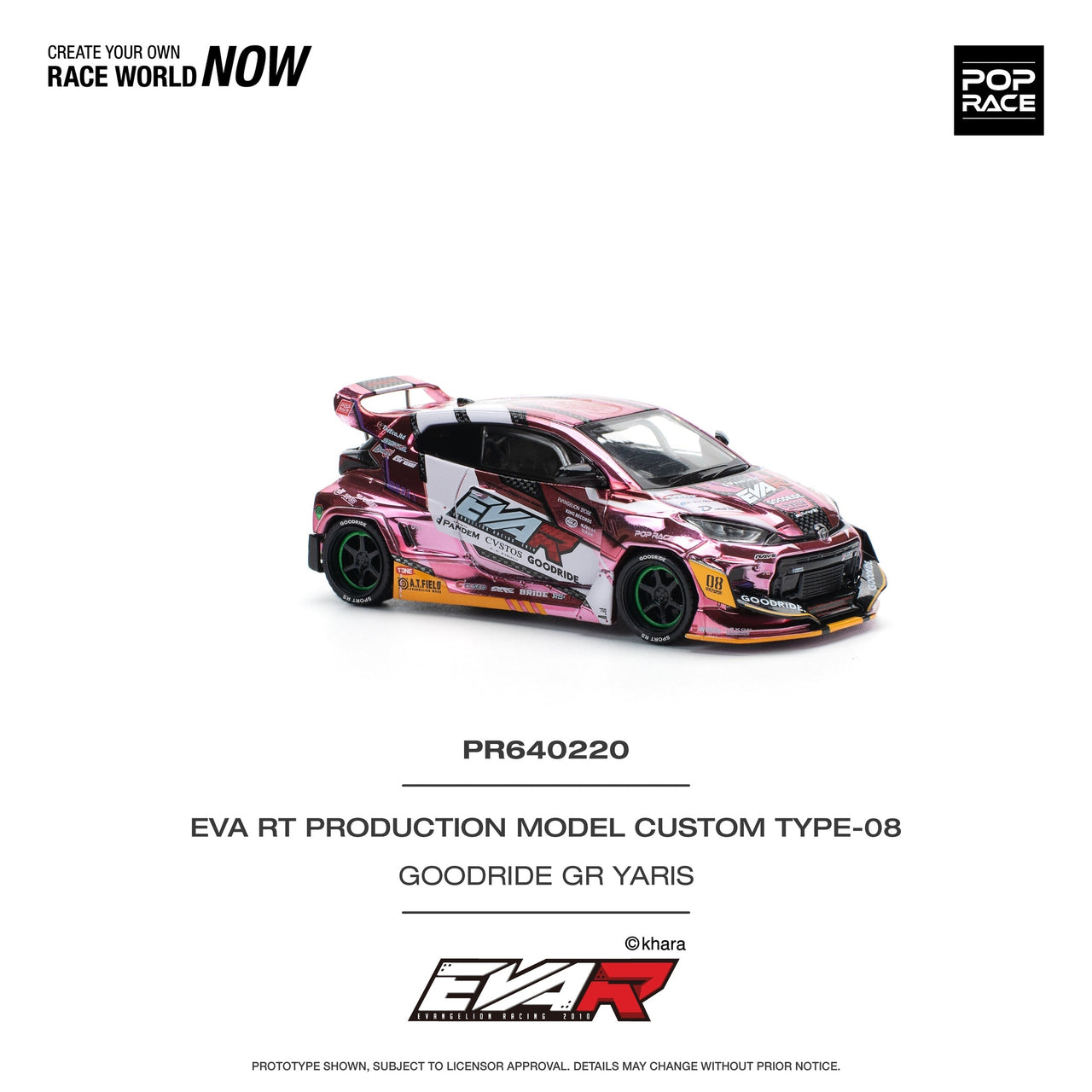 PRE-ORDER Pop Race 1:64 EVA RT Test Type-08 Goodride GR Yaris