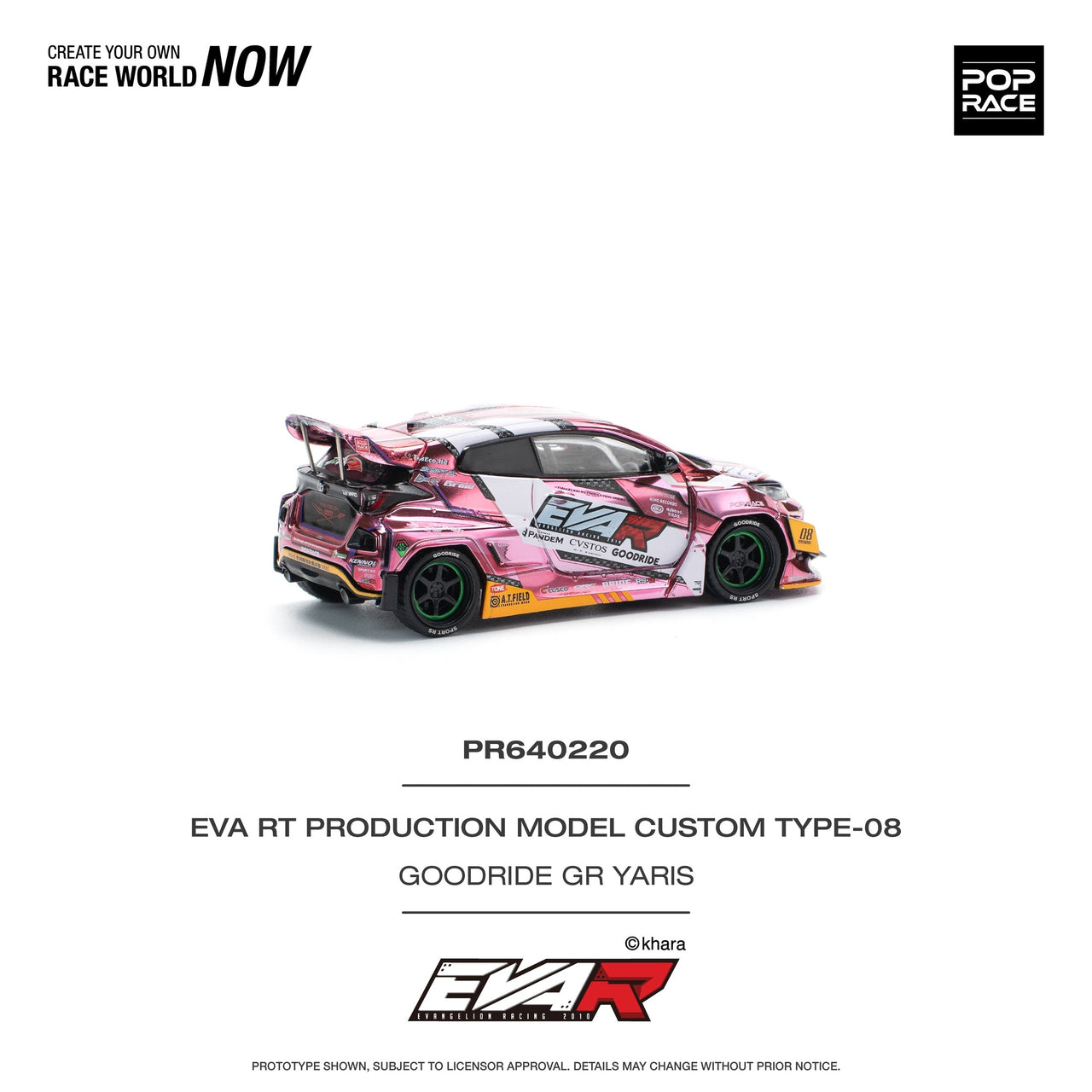 PRE-ORDER Pop Race 1:64 EVA RT Test Type-08 Goodride GR Yaris