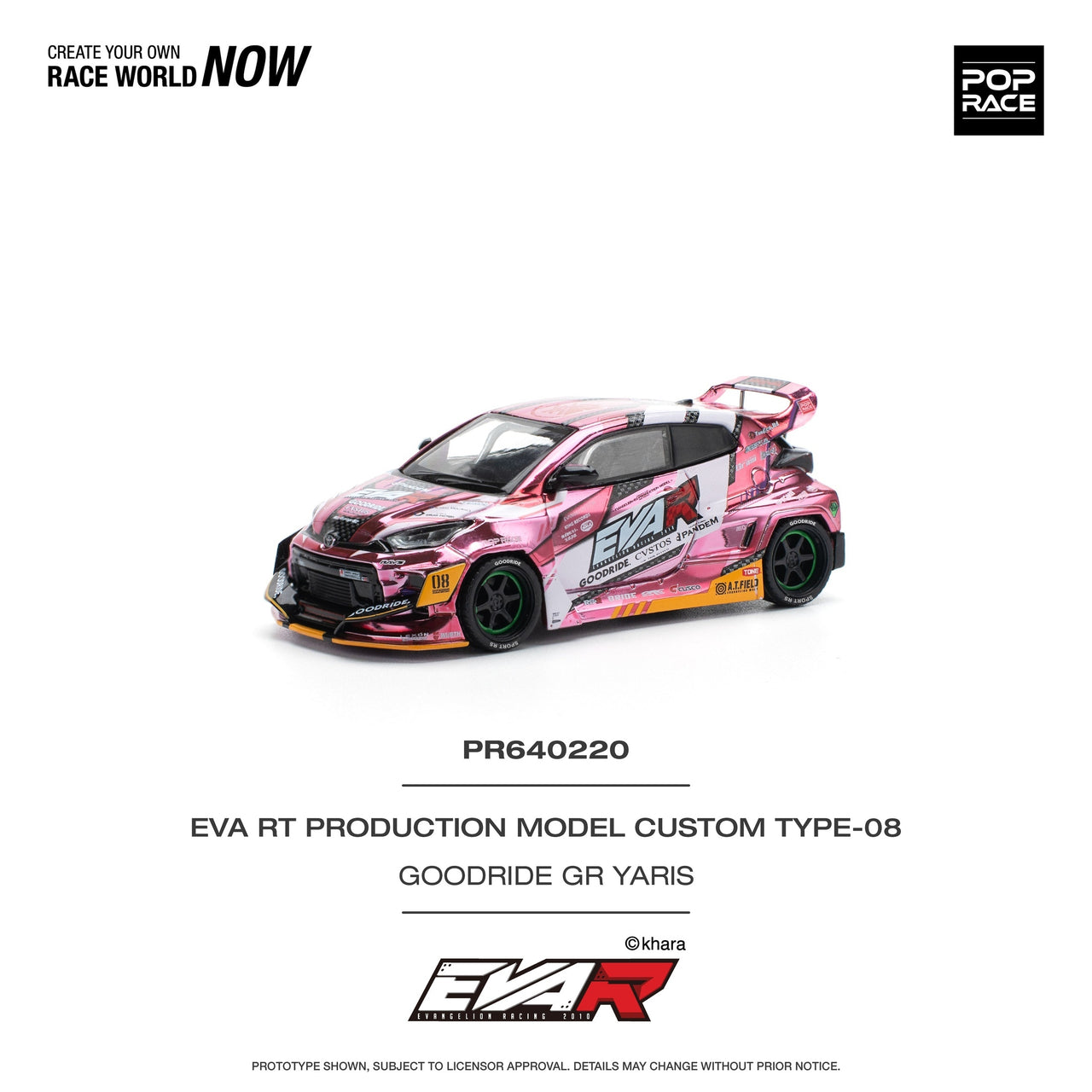 PRE-ORDER Pop Race 1:64 EVA RT Test Type-08 Goodride GR Yaris