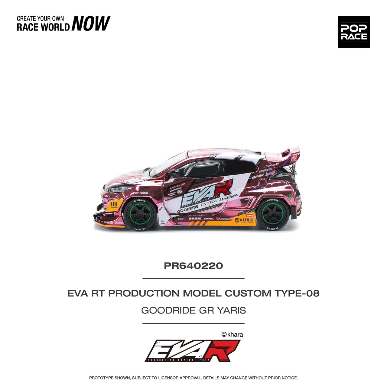 PRE-ORDER Pop Race 1:64 EVA RT Test Type-08 Goodride GR Yaris