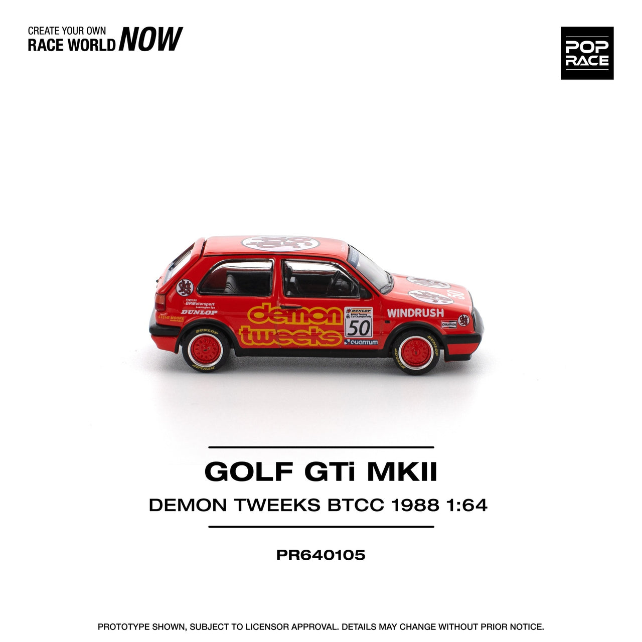 PRE-ORDER Pop Race 1:64 Golf GTI MKII Demon Tweets