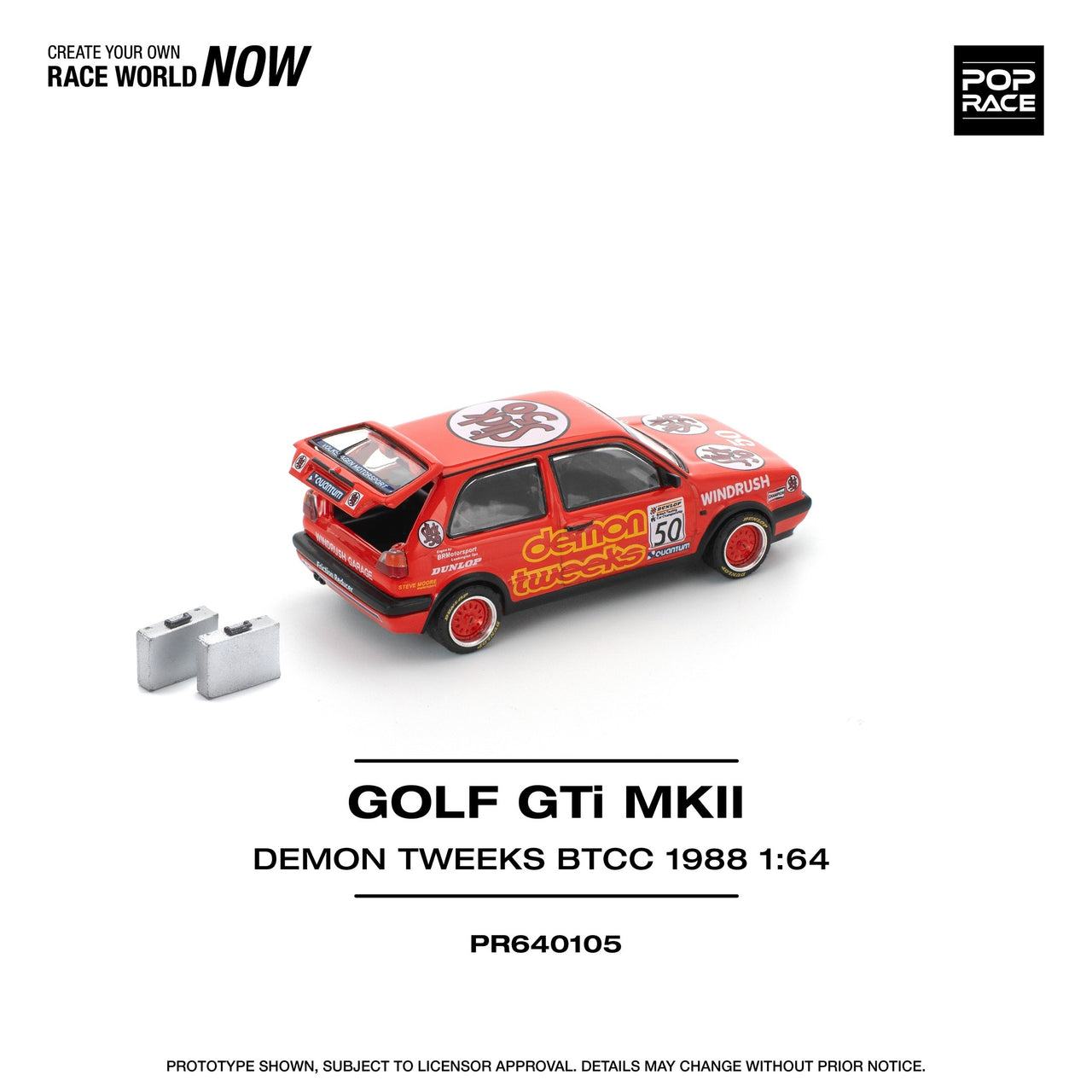 PRE-ORDER Pop Race 1:64 Golf GTI MKII Demon Tweets