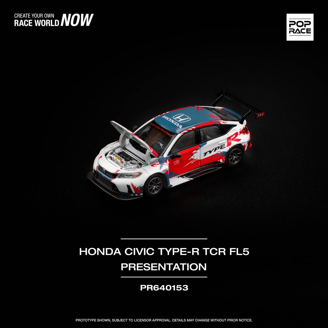 (PRE-ORDER) Pop Race 1:64 Honda Civic FL5 TYPE-R – Little Luca's Toys