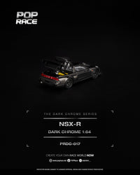 Thumbnail for PRE-ORDER Pop Race 1:64 Honda NSX-R DARK CHROME