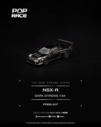 Thumbnail for PRE-ORDER Pop Race 1:64 Honda NSX-R DARK CHROME