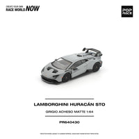 Thumbnail for PRE-ORDER Pop Race 1:64 LAMBORGHINI HURACAN STO GRIGIO ACHESO MATTE