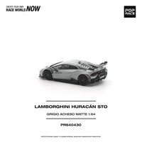 Thumbnail for PRE-ORDER Pop Race 1:64 LAMBORGHINI HURACAN STO GRIGIO ACHESO MATTE
