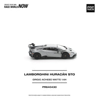 Thumbnail for PRE-ORDER Pop Race 1:64 LAMBORGHINI HURACAN STO GRIGIO ACHESO MATTE