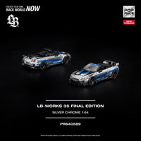 Thumbnail for PRE-ORDER Pop Race 1:64 LB-WORKS 35 FINAL EDITION SILVER CHROME NEW TOOLING