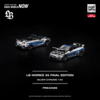 Thumbnail for PRE-ORDER Pop Race 1:64 LB-WORKS 35 FINAL EDITION SILVER CHROME NEW TOOLING