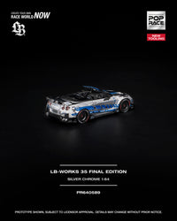 Thumbnail for PRE-ORDER Pop Race 1:64 LB-WORKS 35 FINAL EDITION SILVER CHROME NEW TOOLING