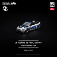 Thumbnail for PRE-ORDER Pop Race 1:64 LB-WORKS 35 FINAL EDITION SILVER CHROME NEW TOOLING