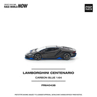 Thumbnail for PRE-ORDER Pop Race 1:64 Lamborghini CENTENARIO CARBON BLUE