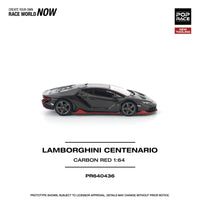 Thumbnail for PRE-ORDER Pop Race 1:64 Lamborghini CENTENARIO CARBON RED