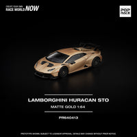 Thumbnail for PRE-ORDER Pop Race 1:64 Lamborghini HURACAN STO MATTE GOLD