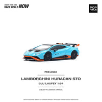 Thumbnail for PRE-ORDER Pop Race 1:64 Lamborghini Huracan STO Blu Laufey/Arancio Xanto