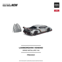 Thumbnail for PRE-ORDER Pop Race 1:64 Lamborghini Veneno Grigio Metalluro