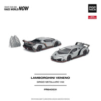 Thumbnail for PRE-ORDER Pop Race 1:64 Lamborghini Veneno Grigio Metalluro
