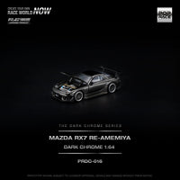 Thumbnail for PRE-ORDER Pop Race 1:64 MAZDA RX-7 RE-AMEMIYA DARK CHROME