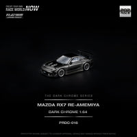 Thumbnail for PRE-ORDER Pop Race 1:64 MAZDA RX-7 RE-AMEMIYA DARK CHROME