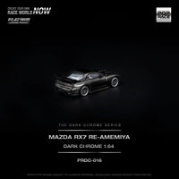 Thumbnail for PRE-ORDER Pop Race 1:64 MAZDA RX-7 RE-AMEMIYA DARK CHROME