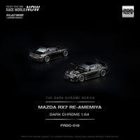 Thumbnail for PRE-ORDER Pop Race 1:64 MAZDA RX-7 RE-AMEMIYA DARK CHROME