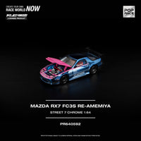 Thumbnail for PRE-ORDER Pop Race 1:64 MAZDA RX7 FC3S RE-AMEMIYA STREET CHROME