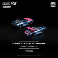 Thumbnail for PRE-ORDER Pop Race 1:64 MAZDA RX7 FC3S RE-AMEMIYA STREET CHROME