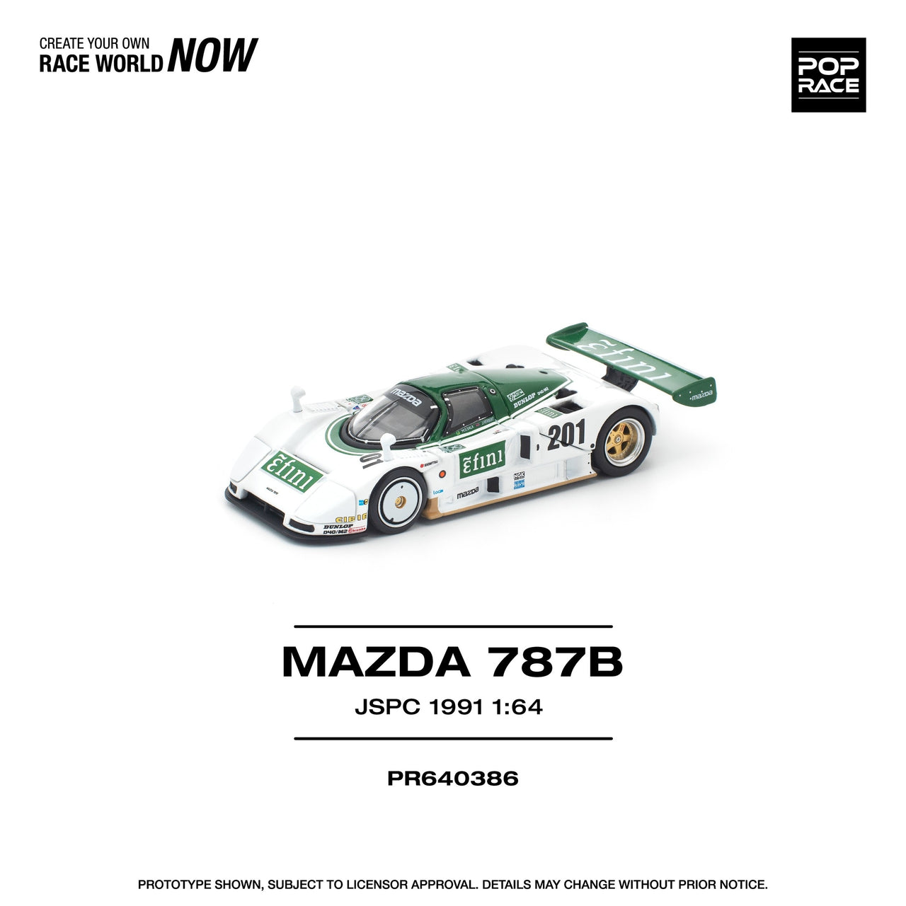 PRE-ORDER Pop Race 1:64 Mazda 787B JSPC 1991