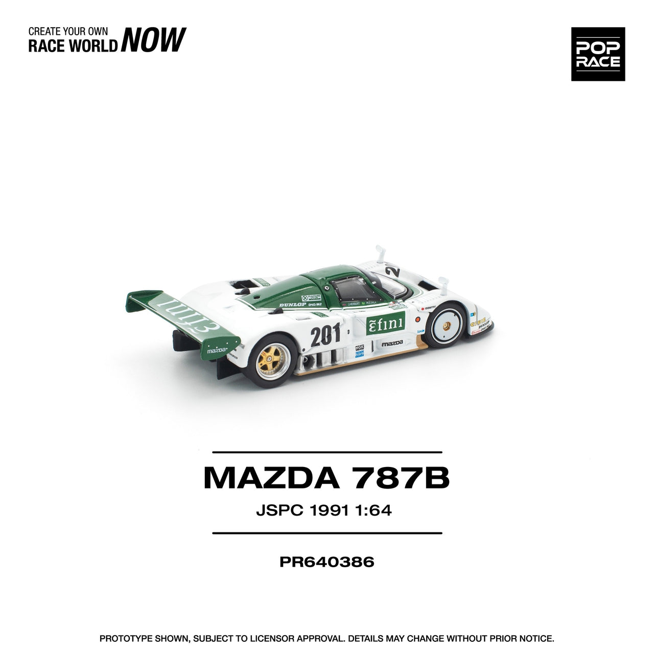 PRE-ORDER Pop Race 1:64 Mazda 787B JSPC 1991