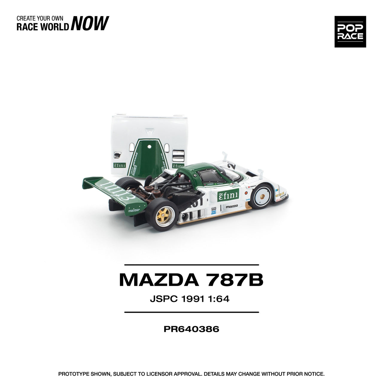 PRE-ORDER Pop Race 1:64 Mazda 787B JSPC 1991