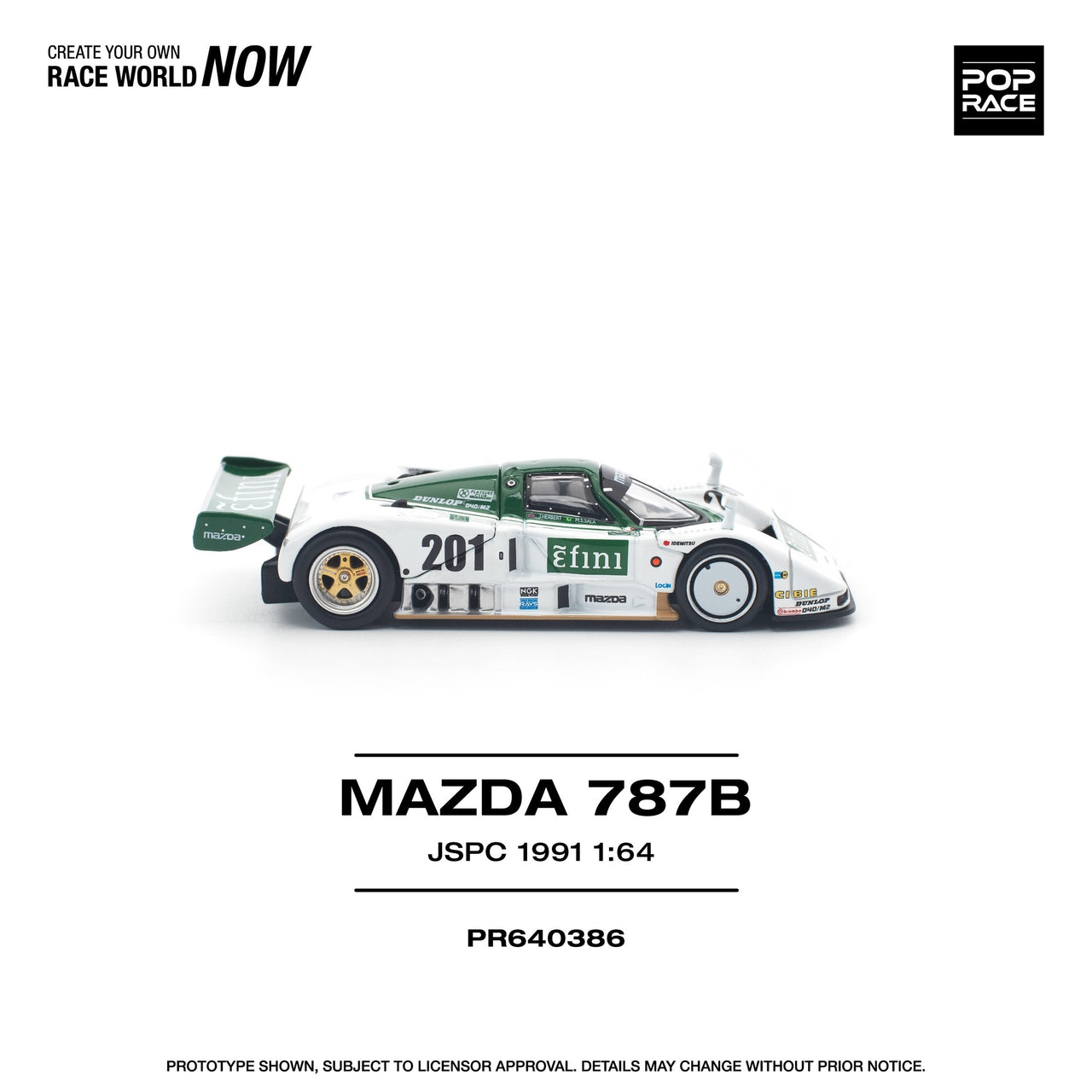 PRE-ORDER Pop Race 1:64 Mazda 787B JSPC 1991