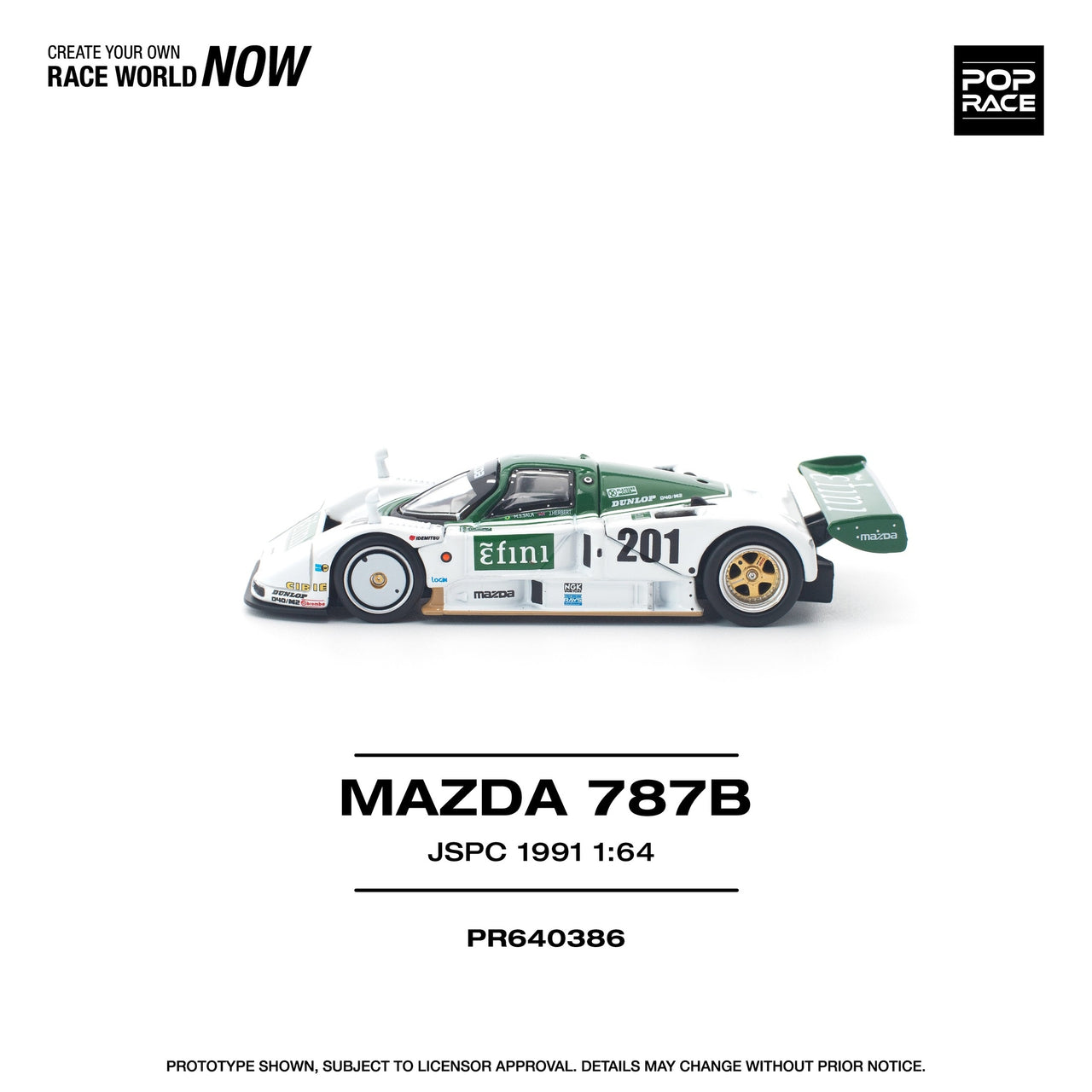 PRE-ORDER Pop Race 1:64 Mazda 787B JSPC 1991