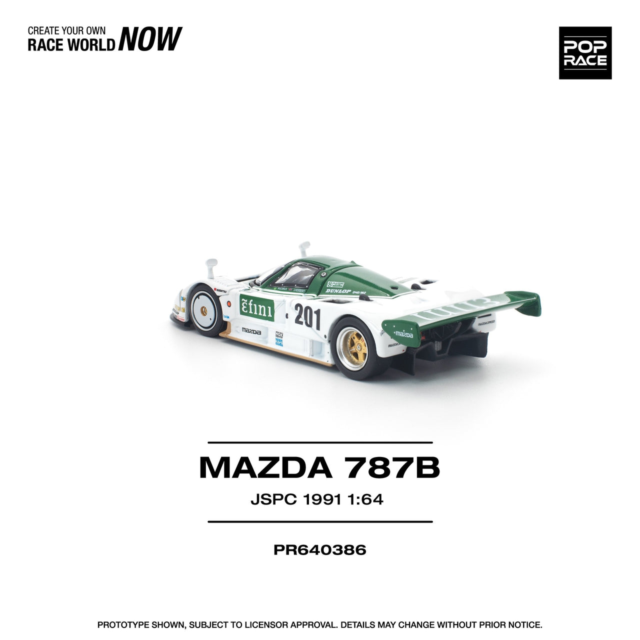 PRE-ORDER Pop Race 1:64 Mazda 787B JSPC 1991