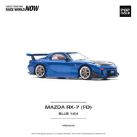 Thumbnail for PRE-ORDER Pop Race 1:64 Mazda RX-7 FD3S RE-AMEMIYA Widebody Metallic Blue