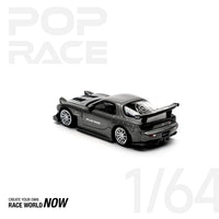 Thumbnail for PRE-ORDER Pop Race 1:64 Mazda RX-7 FD3S RE-AMEMIYA GUN METAL