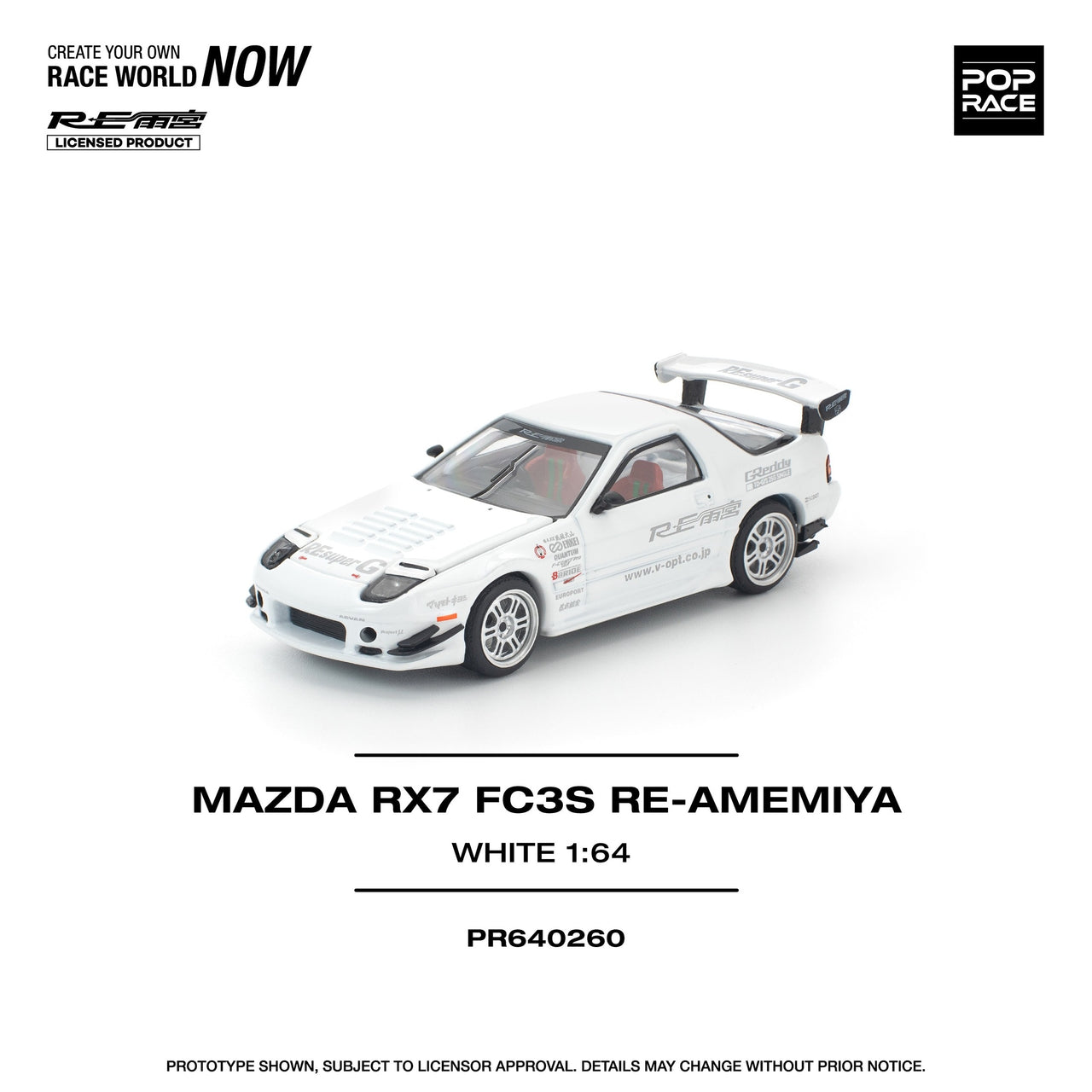 PRE-ORDER Pop Race 1:64 Mazda RX-7 FD3S RE-AMIMEYA